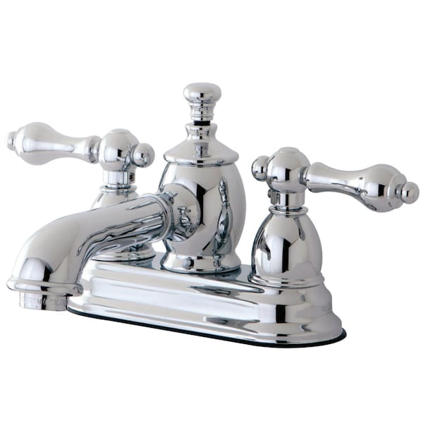KS7001AL 4" Centerset Bathroom Faucet, Polished Chrome